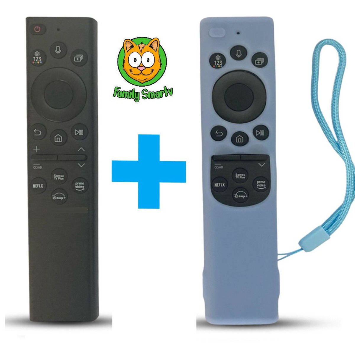 UNIVERSAL - Control Samsung Smart con Voz BN59-01385A  + Funda Turquesa