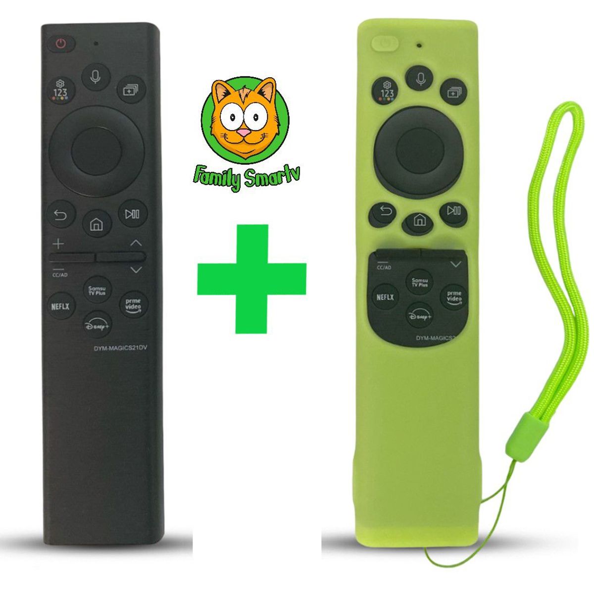 UNIVERSAL - Control Samsung Smart con Voz BN59-01385A  + Funda Verde