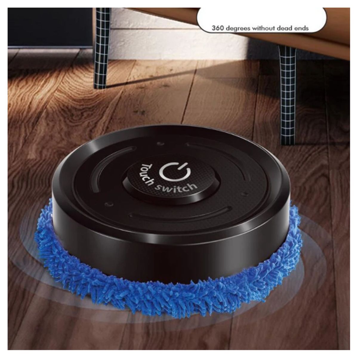 GENERICO - Robot trapeador inteligente húmedo y seco - Negro