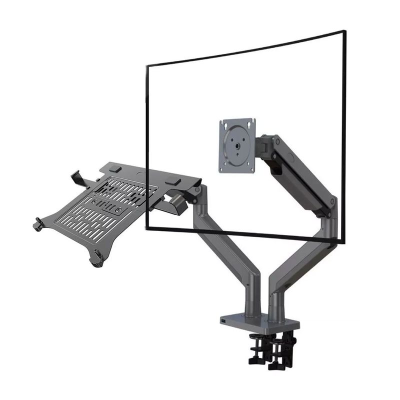 NB NORTH BAYOU - Rack soporte dual para monitor bandeja de laptop North Bayou G35+FP-2
