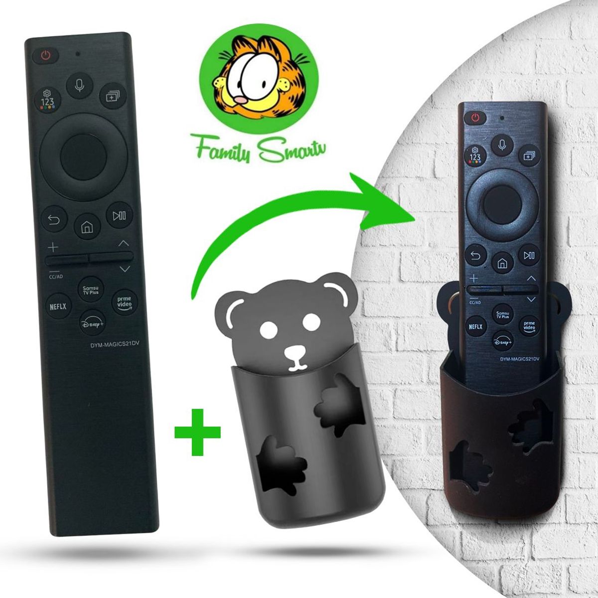 UNIVERSAL - Control Samsung Smart  Con Voz  2022 + Soporte Oso