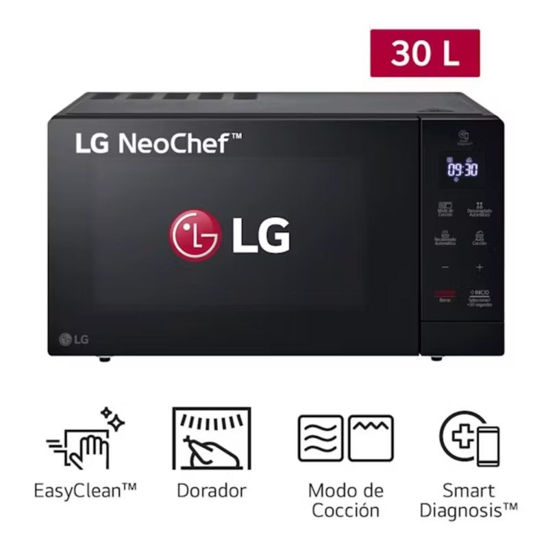 LG - HORNO MICROONDAS LG - MH7032JAS 30 LITROS