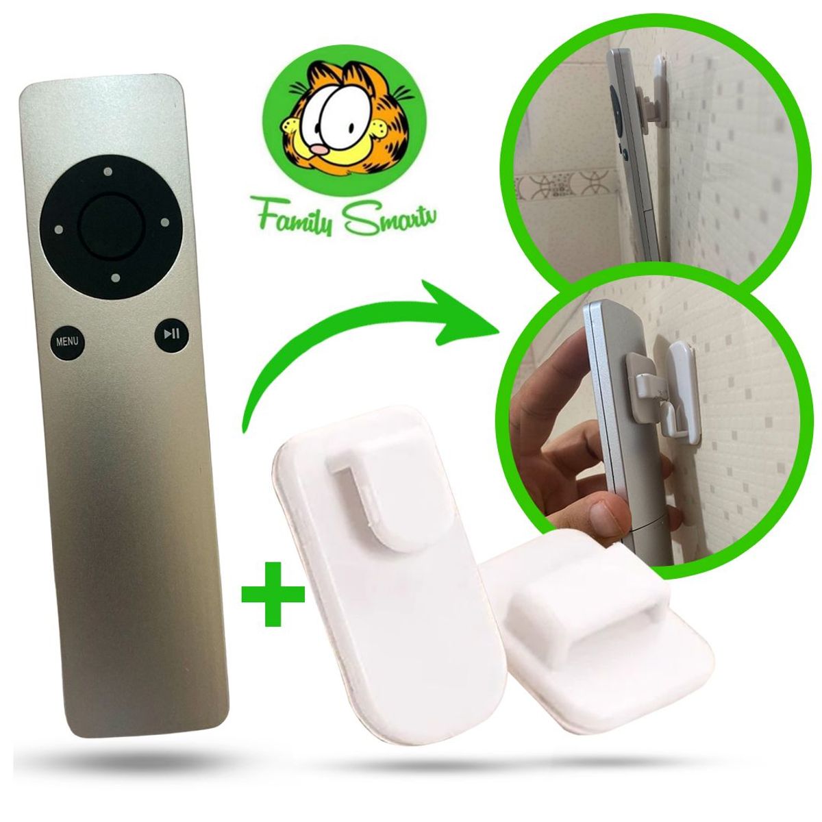 UNIVERSAL - Control remoto para Apple TV TV2 TV3 TV4 + Soporte