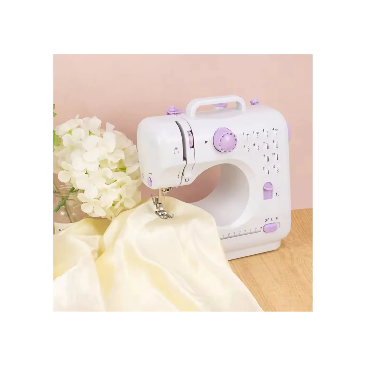 GENERICO - MINIMAQUINA DE COCER PORTATIL 12 PUNTADAS