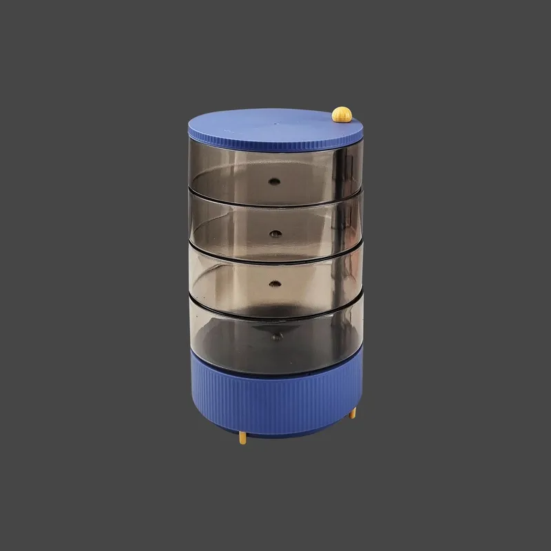 GENERICO - ORGANIZADOR TRANSPARENTE GIRATORIO DE 4 NIVELES