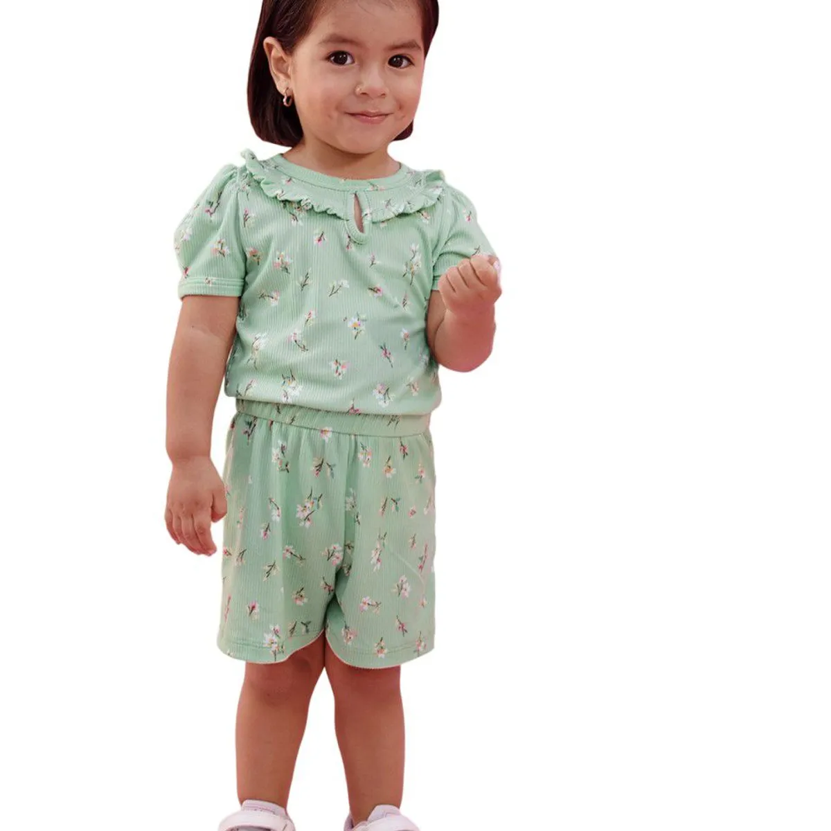 KIDS MASHMELO - Enterizo Niña Rib Estampado Kids Mashmelo