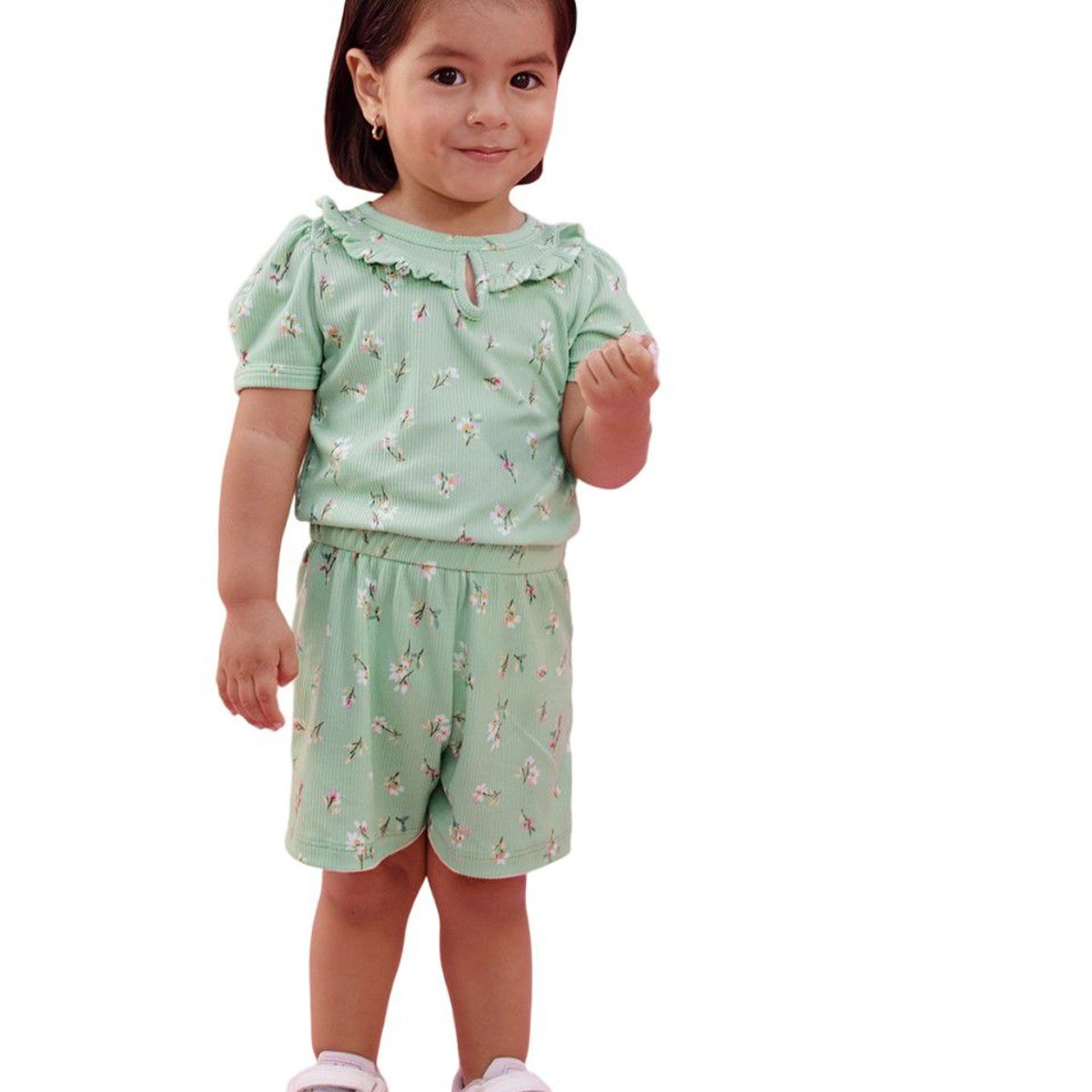 KIDS MASHMELO - Enterizo Niña Rib Estampado Kids Mashmelo