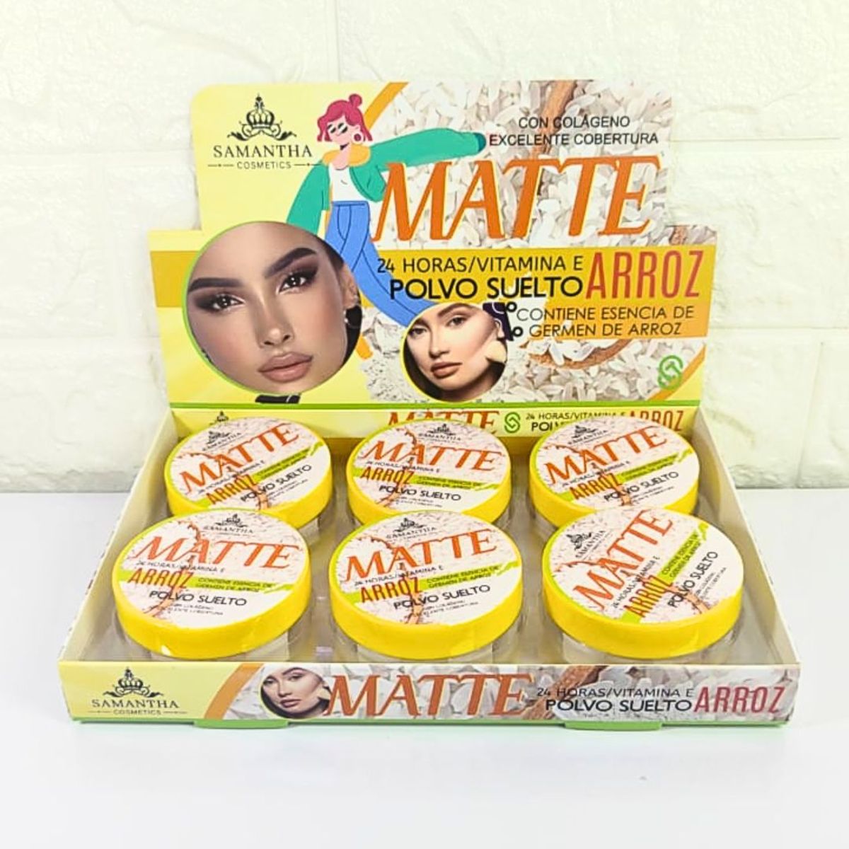 GENERICO - Polvo Suelto Arroz Samantha Matte 24 horas