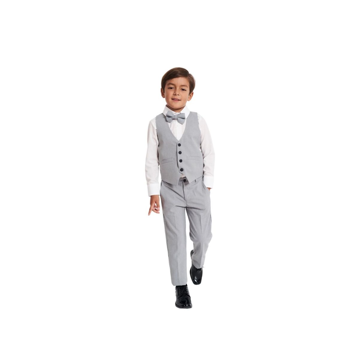 GENERICO - Conjunto traje formal plomo para niño