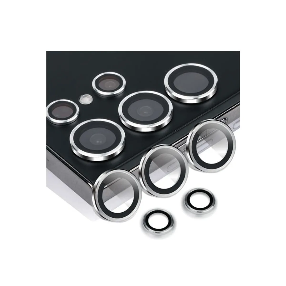 GENERICO - Protector de Lente para Samsung S24 Ultra Silver