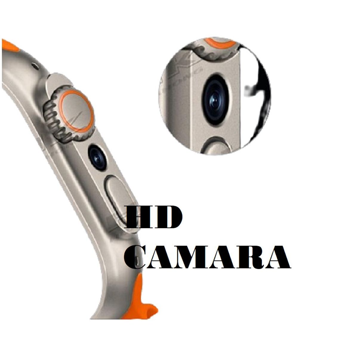 GENERICO - SMART WATCH HK ULTRA ONE CON TARJETA SIM 4G Y 16GB - BLANCO