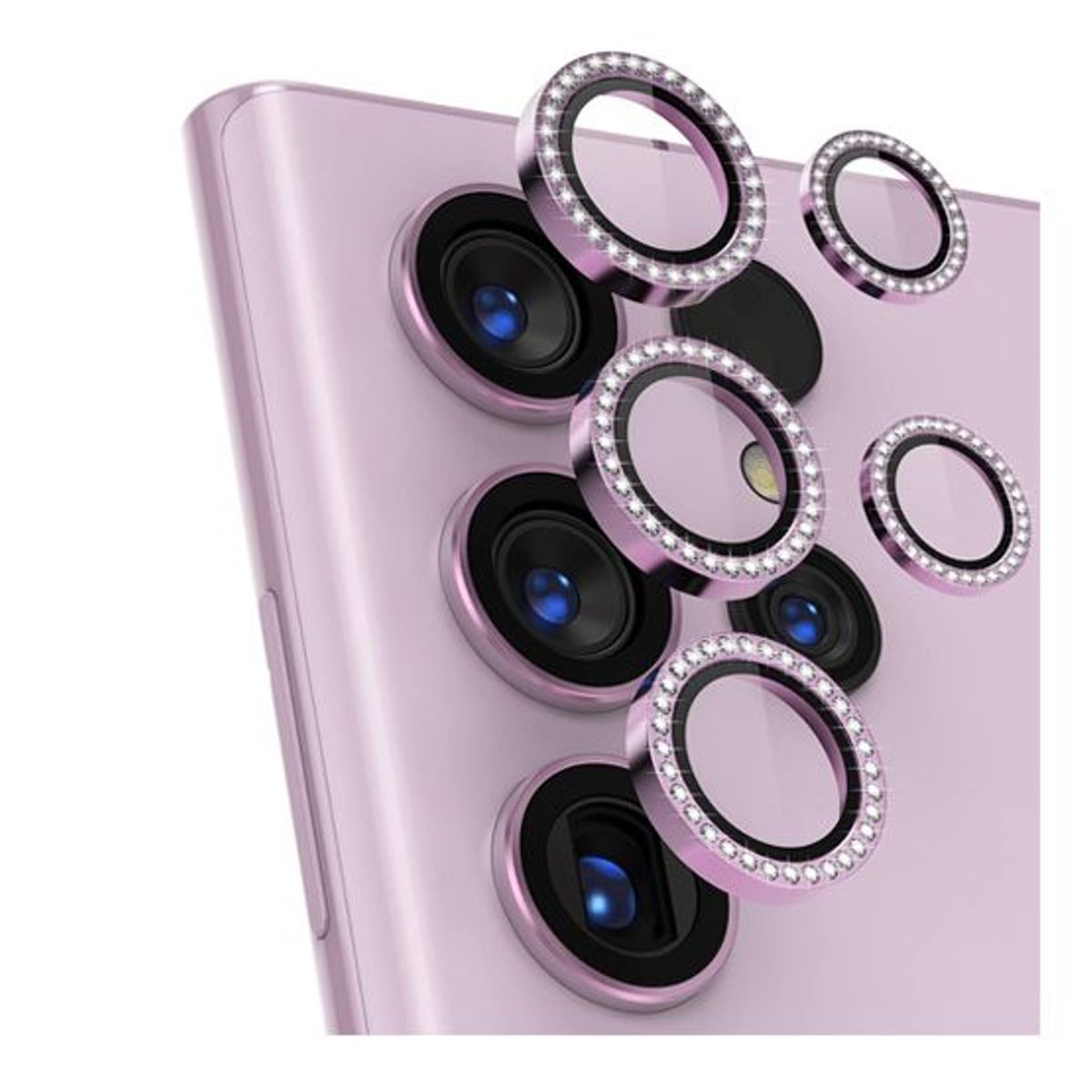 GENERICO - Protector de Lente para Samsung S24 Ultra Diamante Pink