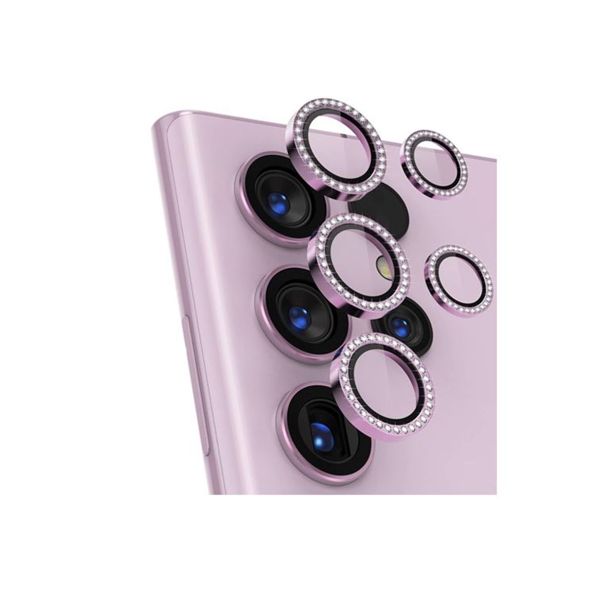 GENERICO - Protector de Lente para Samsung S24 Ultra Diamante Pink