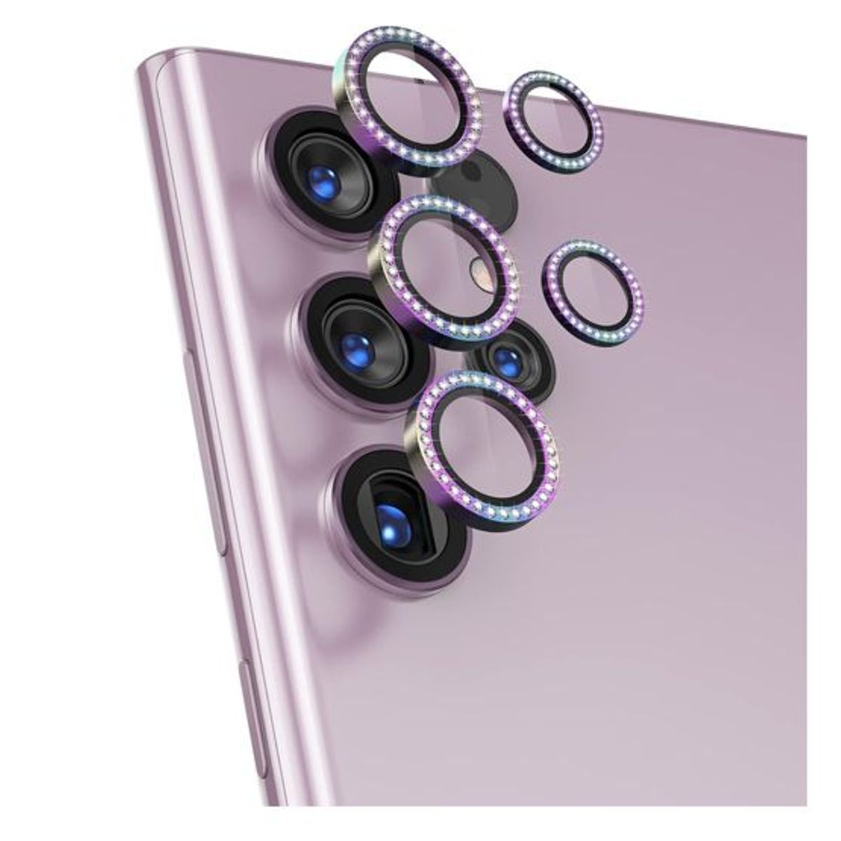 GENERICO - Protector de Lente para Samsung S24 Ultra Diamante Colorful