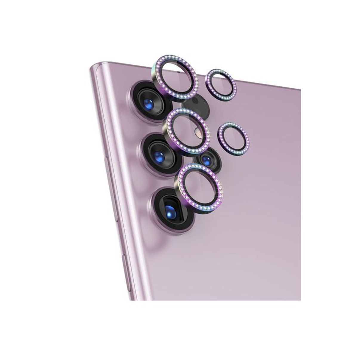 GENERICO - Protector de Lente para Samsung S24 Ultra Diamante Colorful