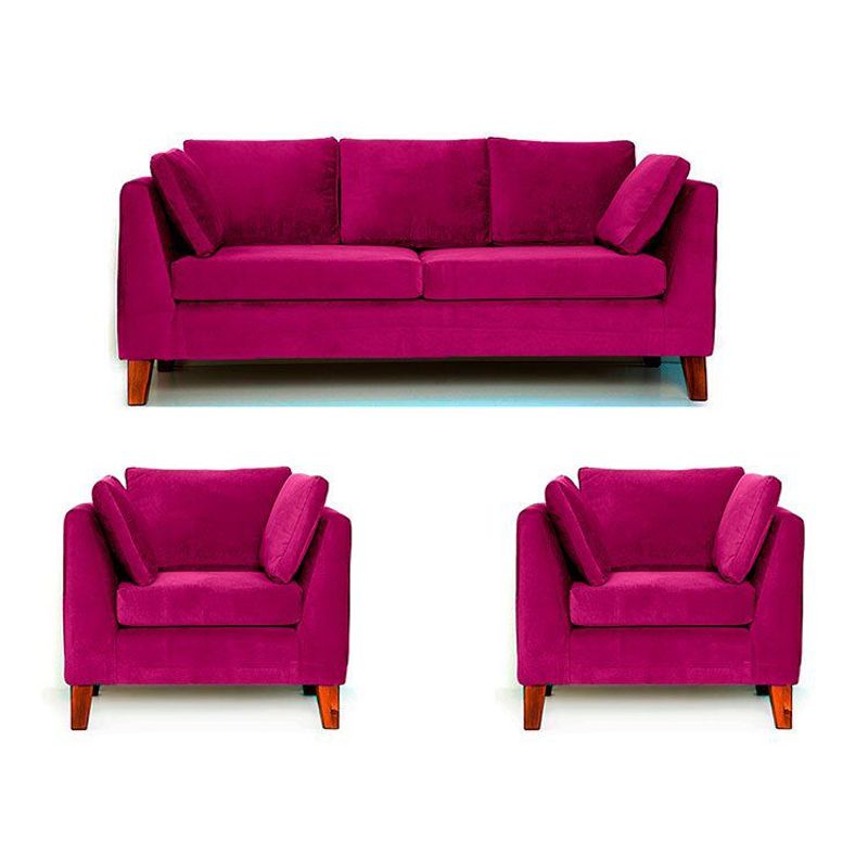 HOME PREMIUM - Juego de Sala 3 1 1 Meilyn Fucsia
