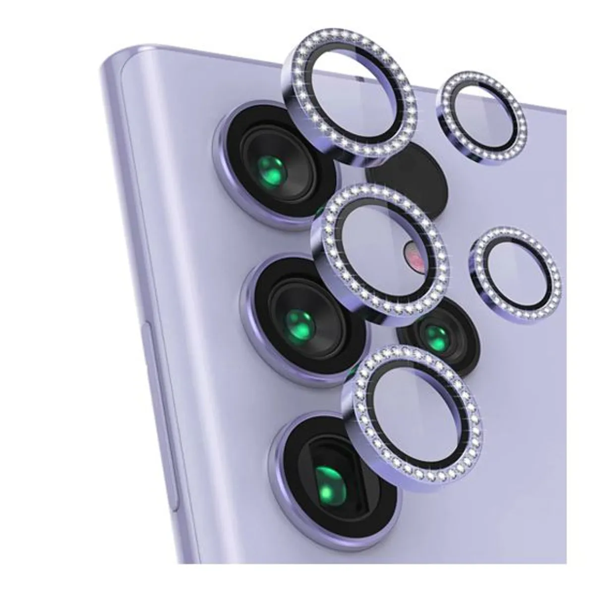 GENERICO - Protector de Lente para Samsung S24 Ultra Diamante Purple