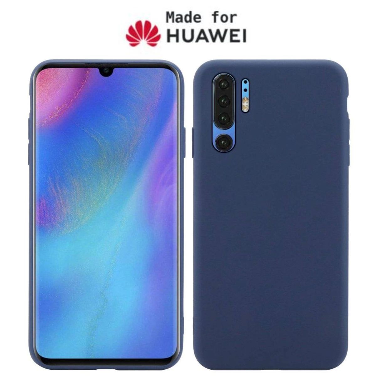 GENERICO - Silicone Case Huawei P30 Pro Con Marca