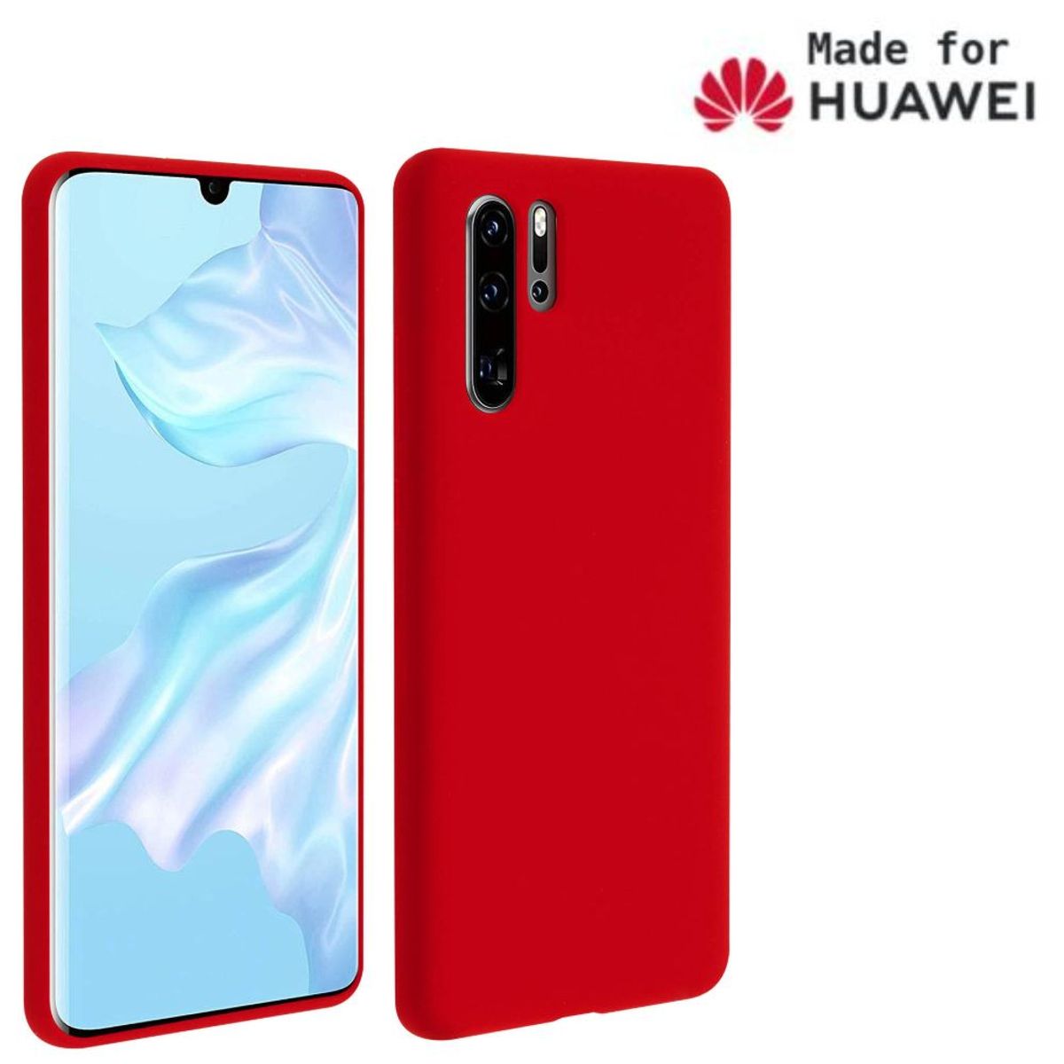 GENERICO - Silicone Case Huawei P30 Pro Con Marca