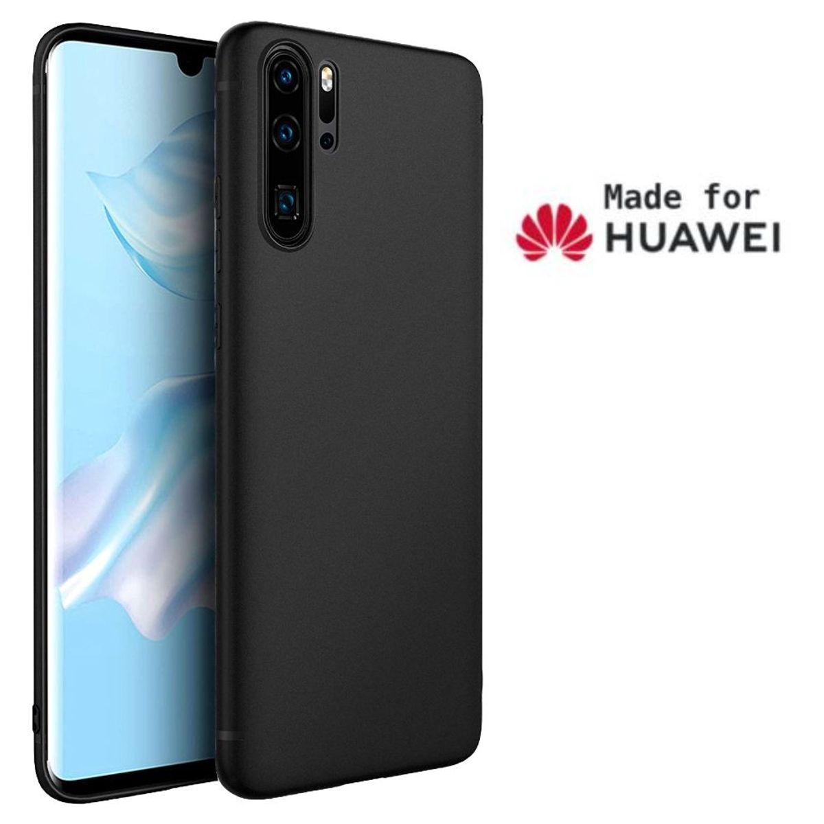 GENERICO - Silicone Case Huawei P30 Pro Con Marca