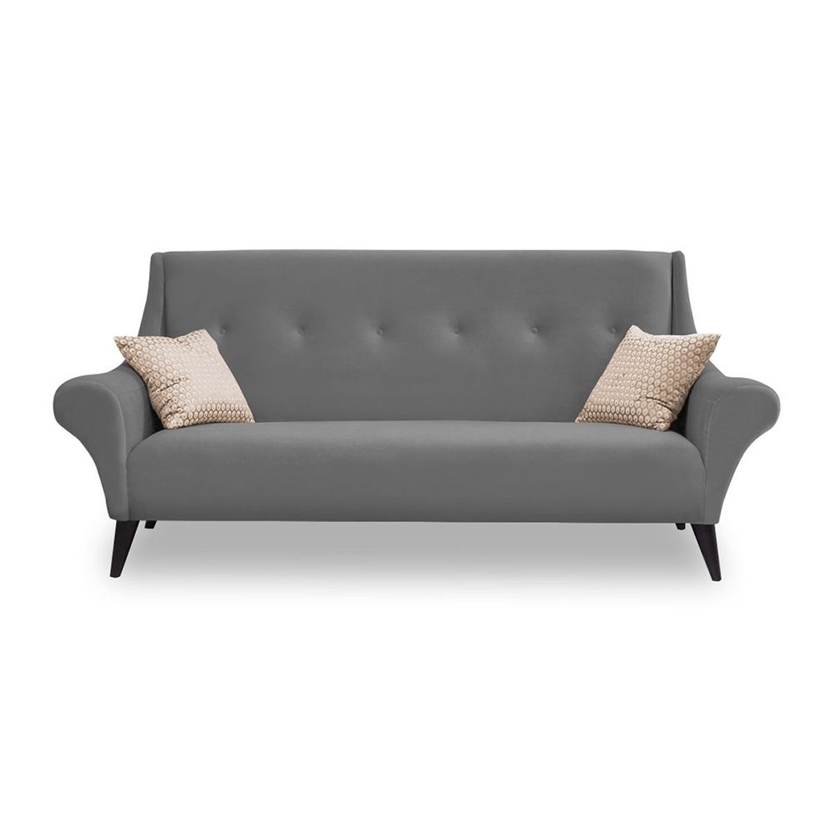 HOME PREMIUM - Sofa 2 Cuerpos Prince Gris