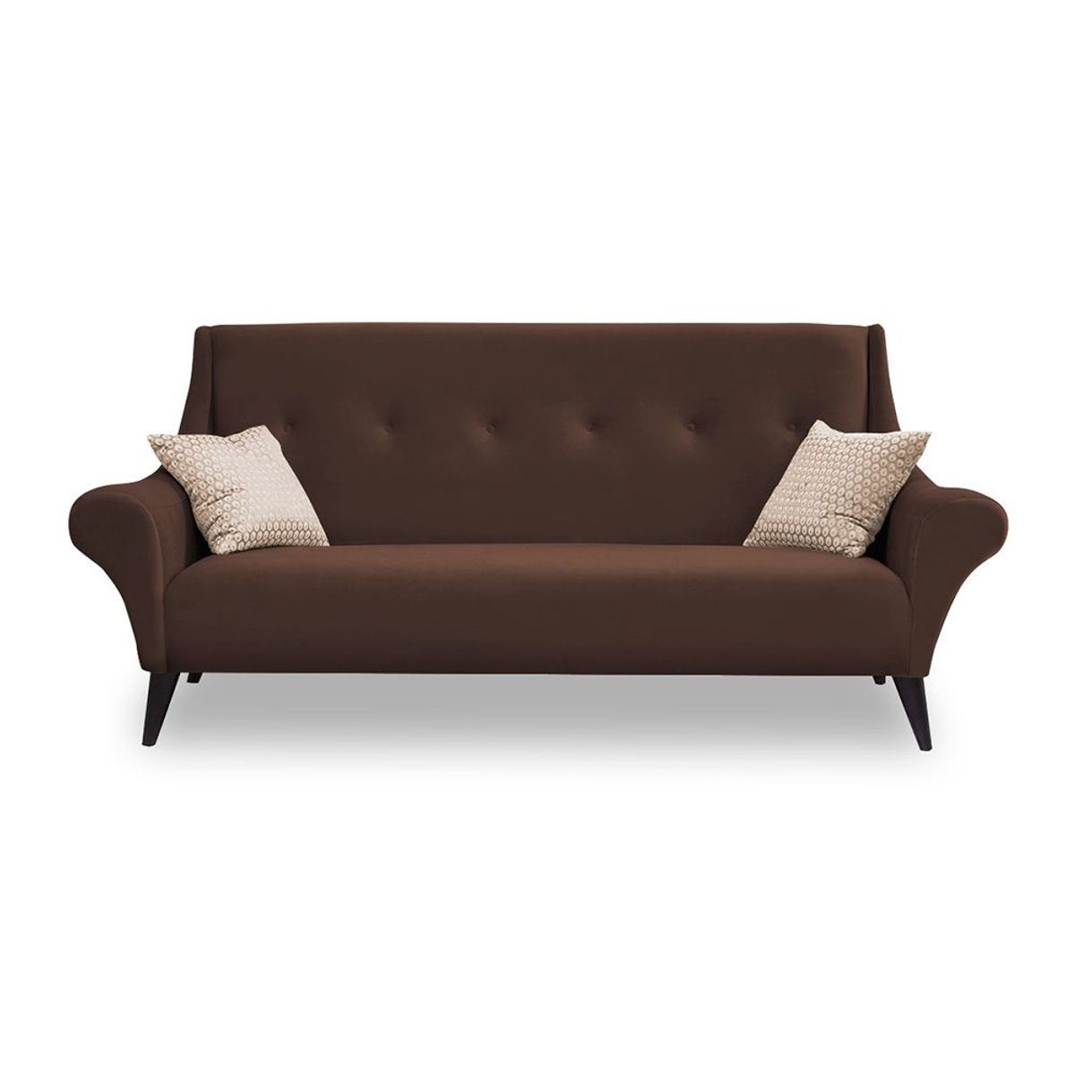 HOME PREMIUM - Sofa 2 Cuerpos Prince Chocolate