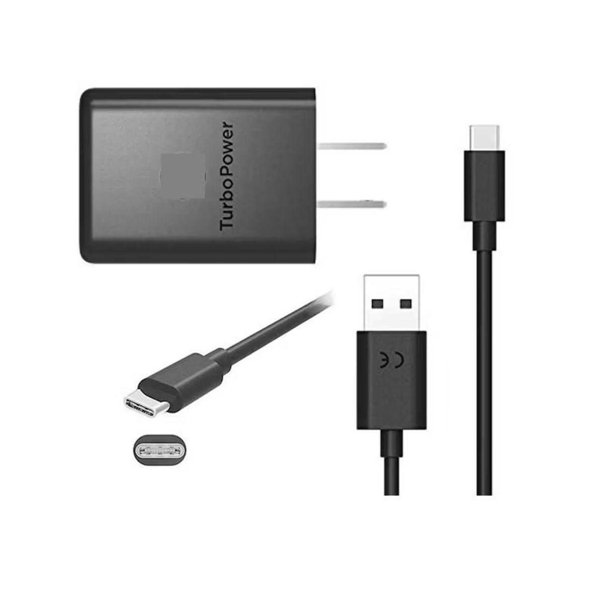 GENERICO - Cargador para motorola 3a turbopower +cable c  NUEVO