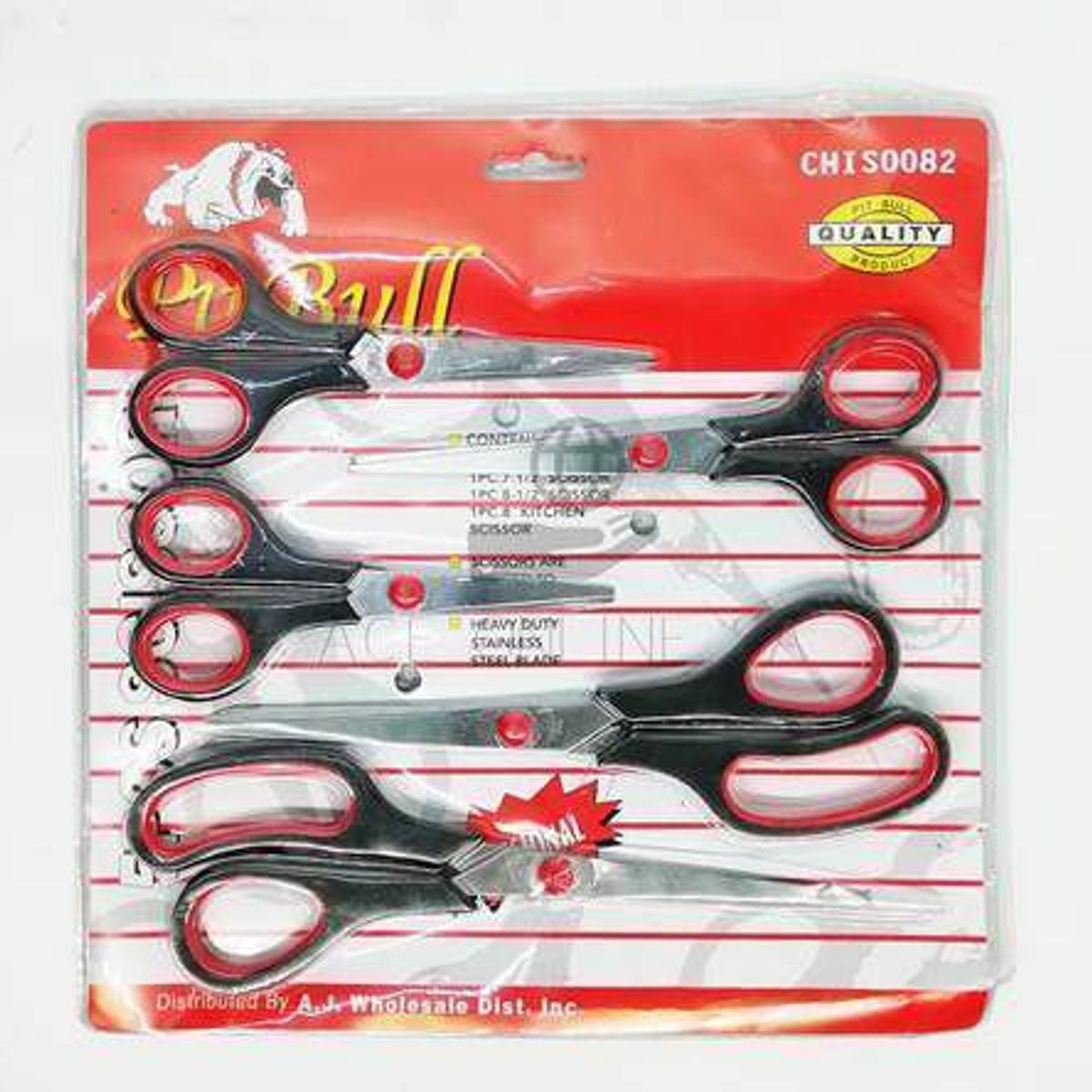 GENERICO - TIJERAS ACERO INOXIDABLE  SET DE  5