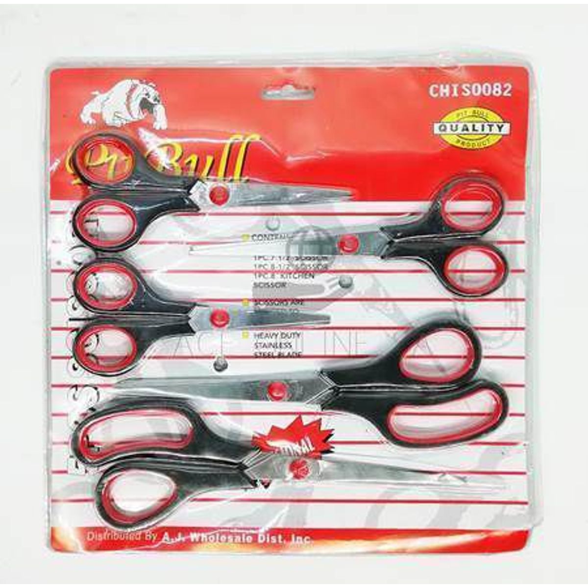 GENERICO - TIJERAS ACERO INOXIDABLE  SET DE  5