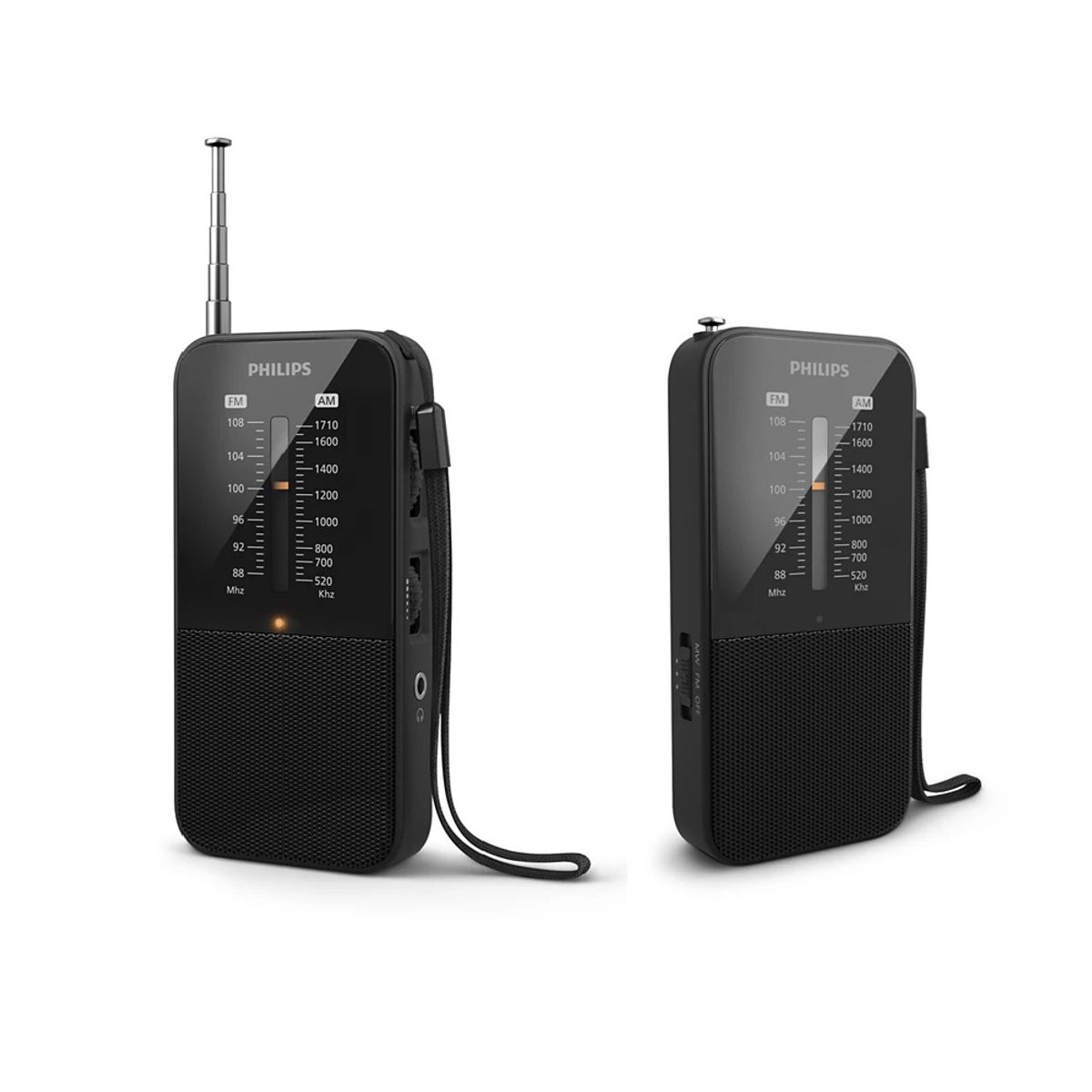 PHILIPS - Radio Portátil a Pilas  Retro PHILIPS AM/FM Classic
