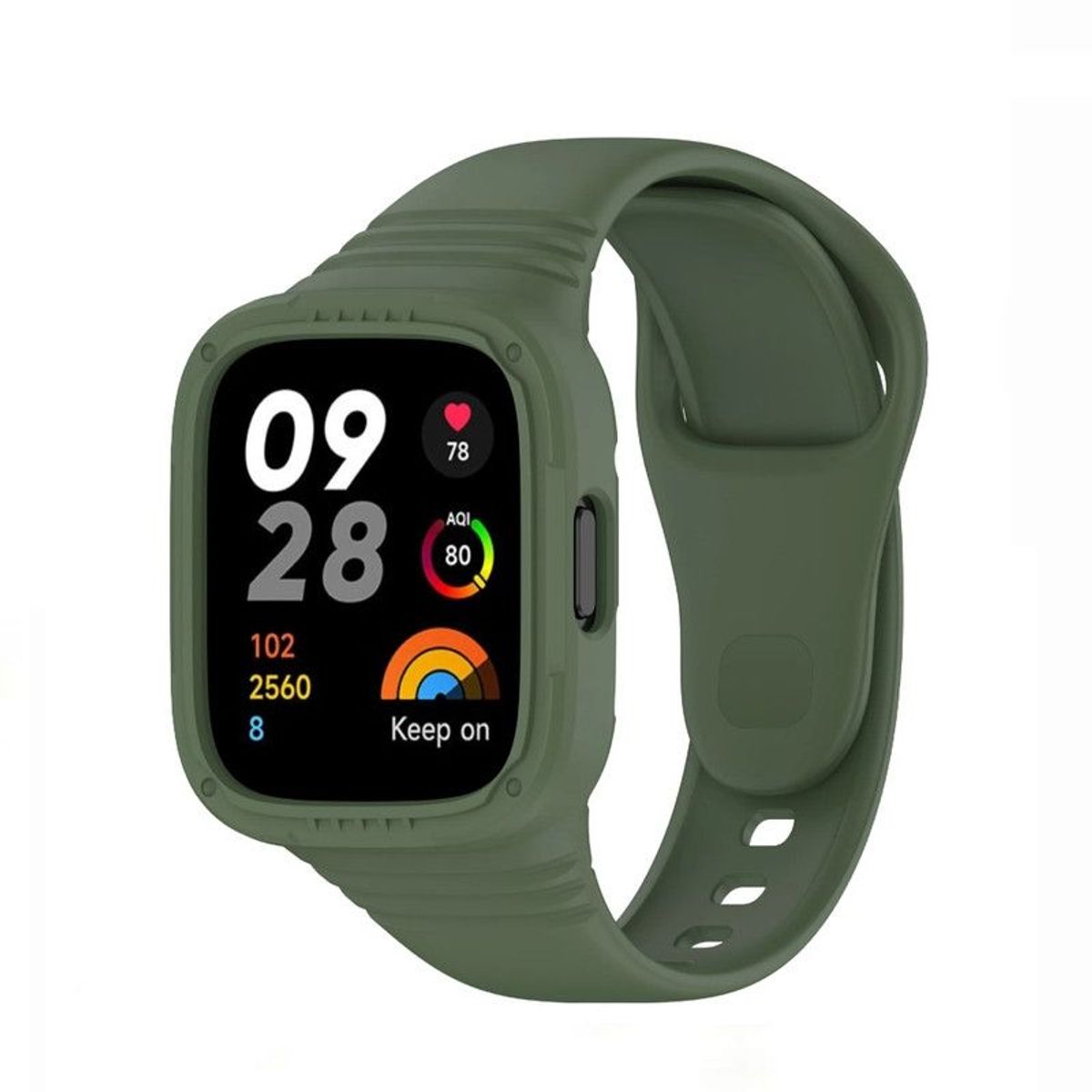 GENERICO - Correa y Case Armor Compatible Para Watch 3 Active - Verde