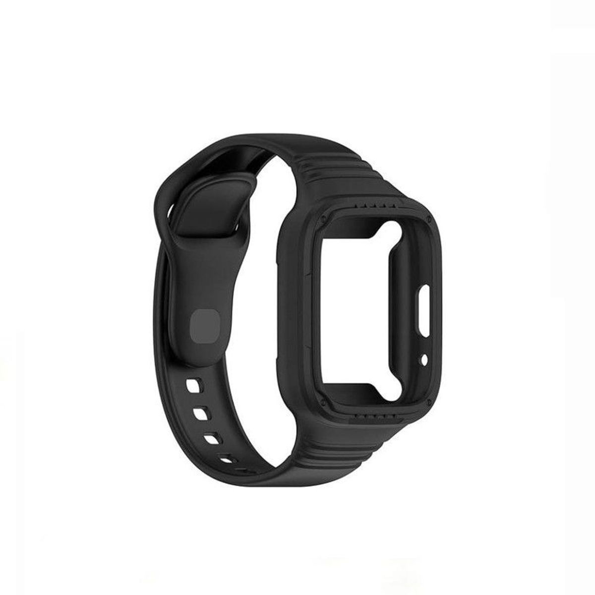 GENERICO - Correa y Case Armor Compatible Para Watch 3 Active - Negro