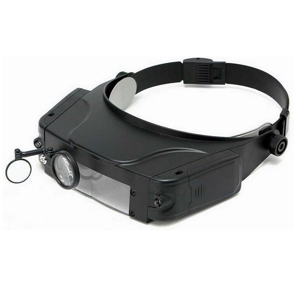 GENERICO - Lupa Visera Para Cabeza con Luz Led y Lentes De Aumento