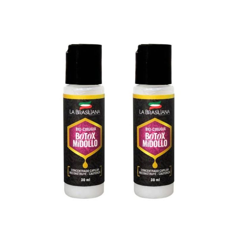 LA BRASILIANA - Concent Capilar Complejo Bio-Cirugía Botox La Brasiliana 30 Ml x 2Unids