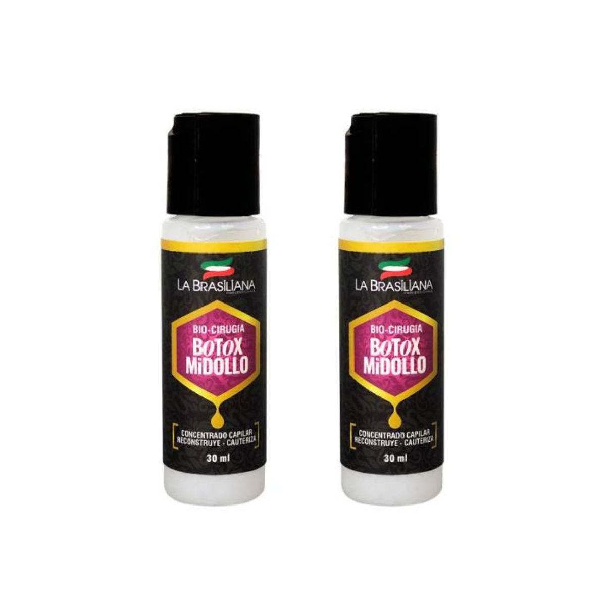 LA BRASILIANA - Concent Capilar Complejo Bio-Cirugía Botox La Brasiliana 30 Ml x 2Unids