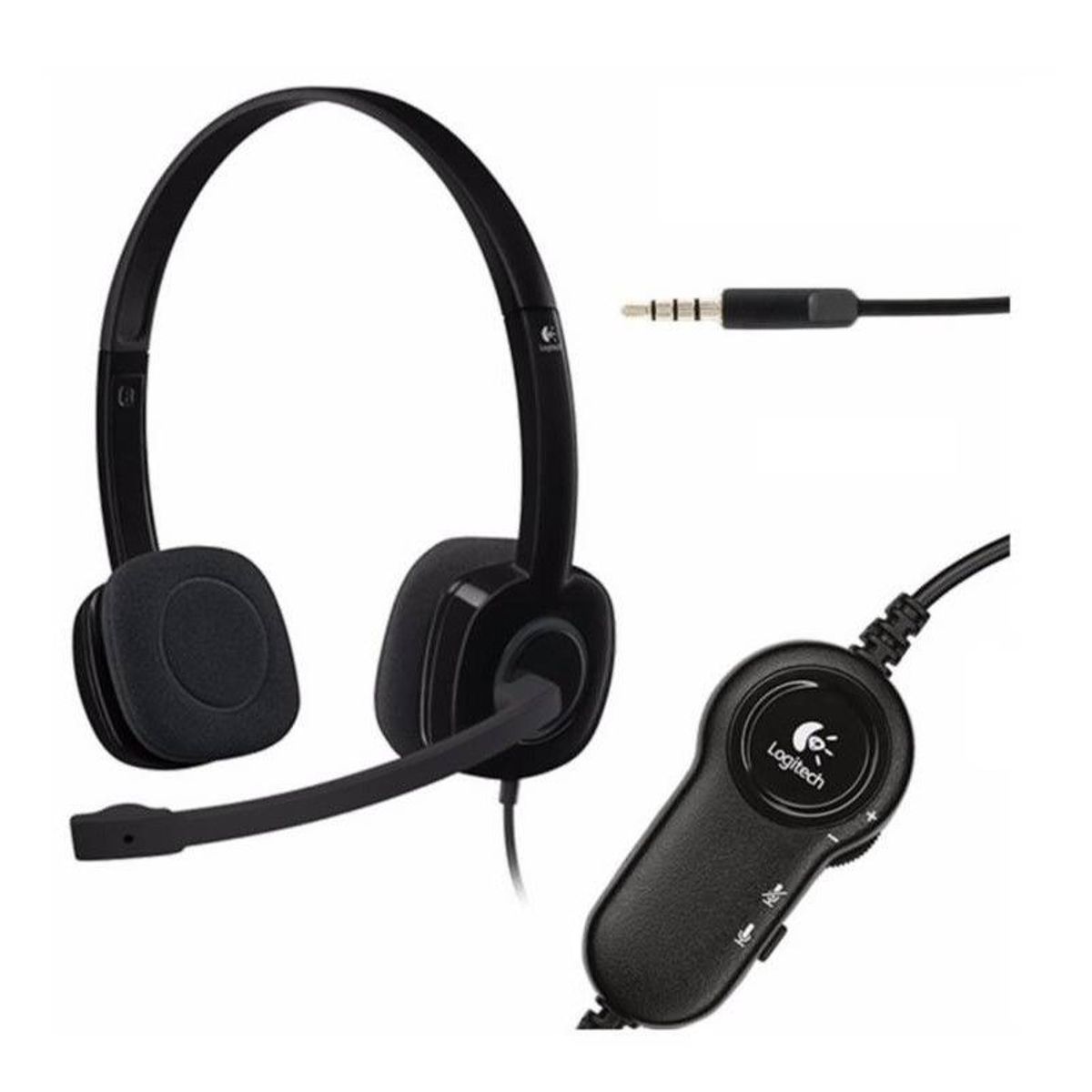 LOGITECH - AUDÍFONO CON MICROFONO LOGITECH H151 STEREO BLACK JACK 35MM