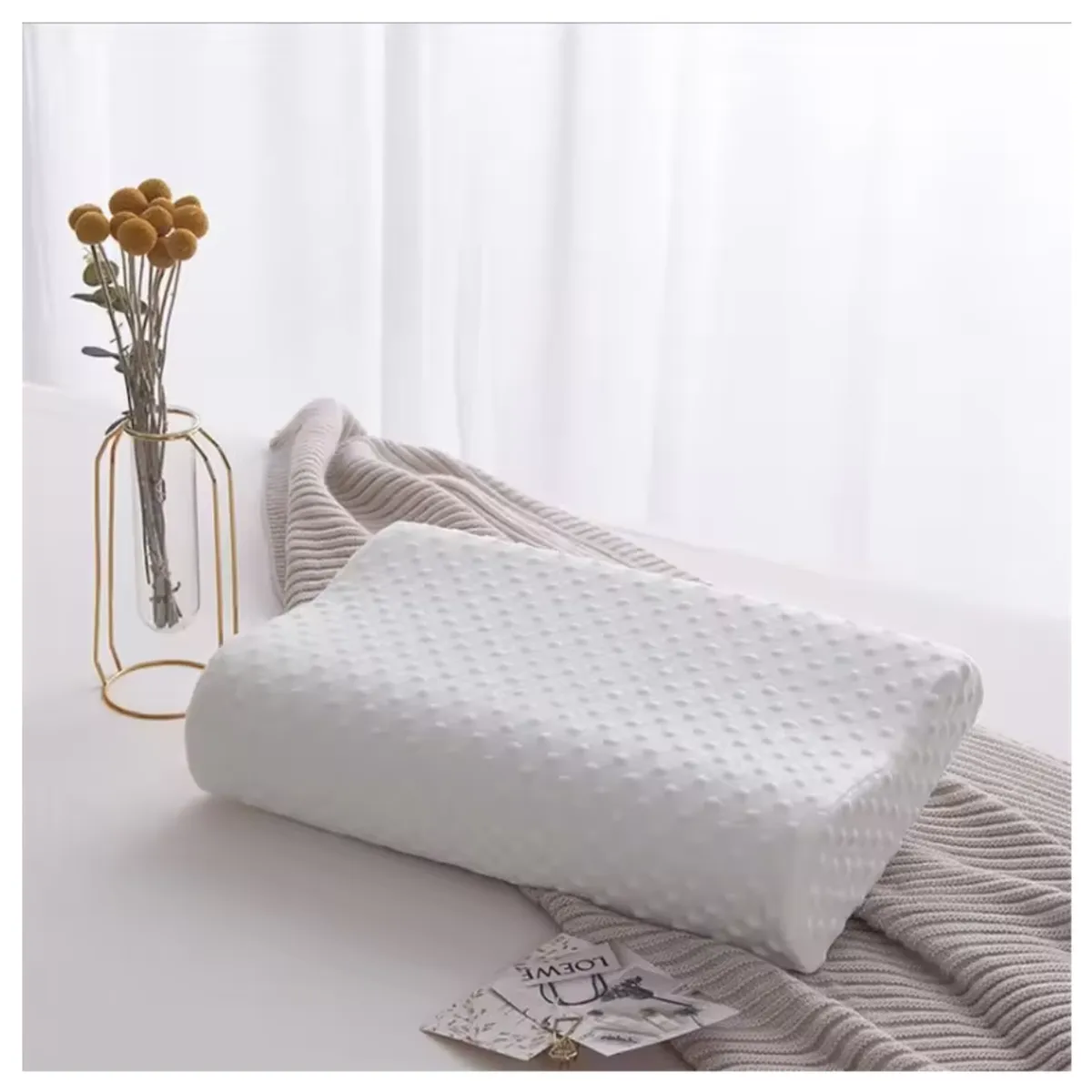 GENERICO - Almohada Cervical Viscoelástica con Memoria