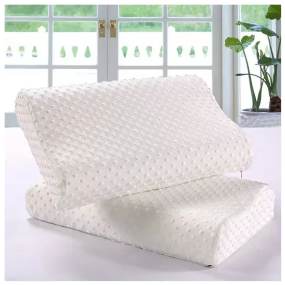 GENERICO - Almohada Cervical Viscoelástica con Memoria