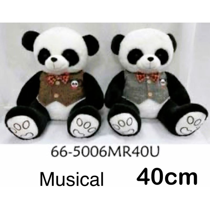 GENERICO - Oso Panda De Peluche de 40Cm musical