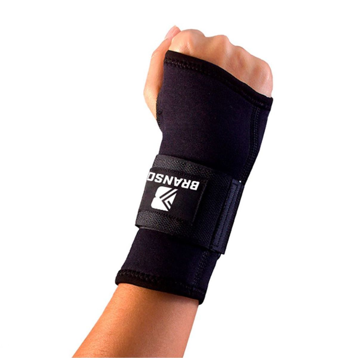 BRANSON - Muñequera con palma Branson negro Talla XL