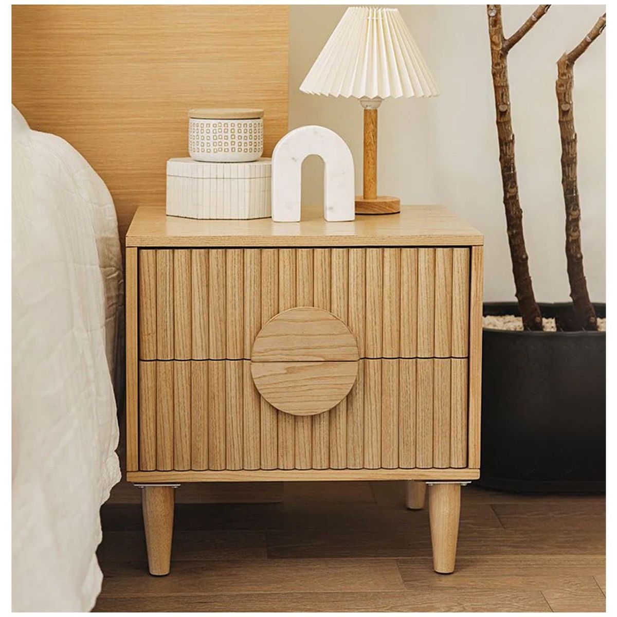 VENTITAS HOME - Mesa de Noche Chloé Ventitas Home Madera