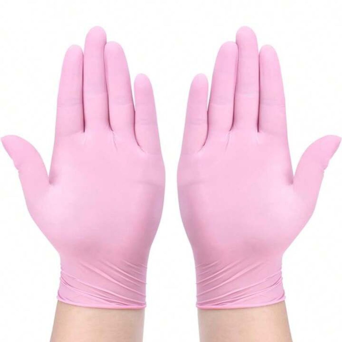 GENERICO - Guantes de Nitrilo Rosa Talla M x 100 unidades