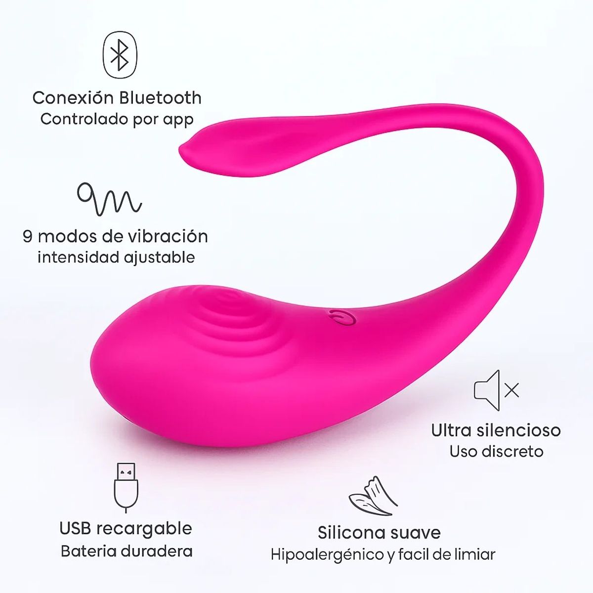 BUYPAL - Vibrador Bluetooth con App Consolador Clítoris Punto G