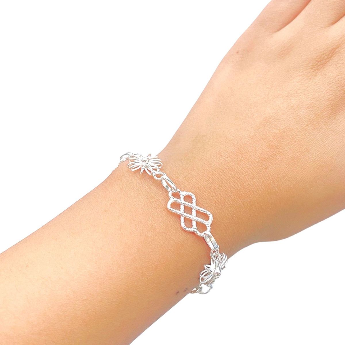 JOYERIA D'PILMER - PULSERA DE PLATA 950 RAYO DE SOL INFINITO