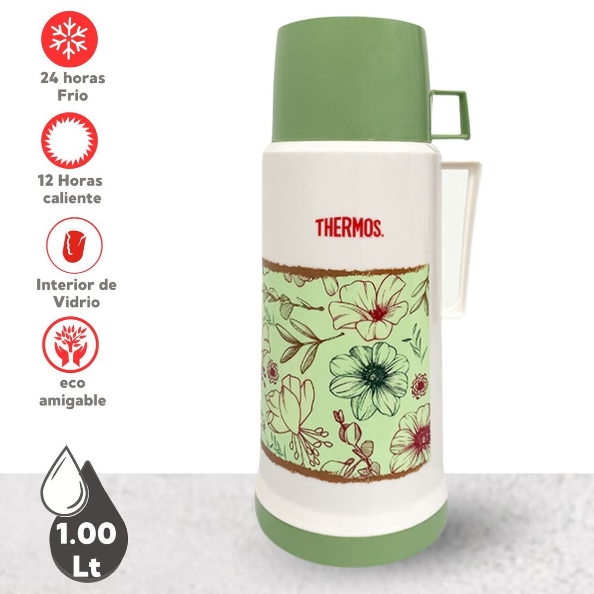 THERMOS - Termo Fantasía Orquídea 1 Lt Thermos