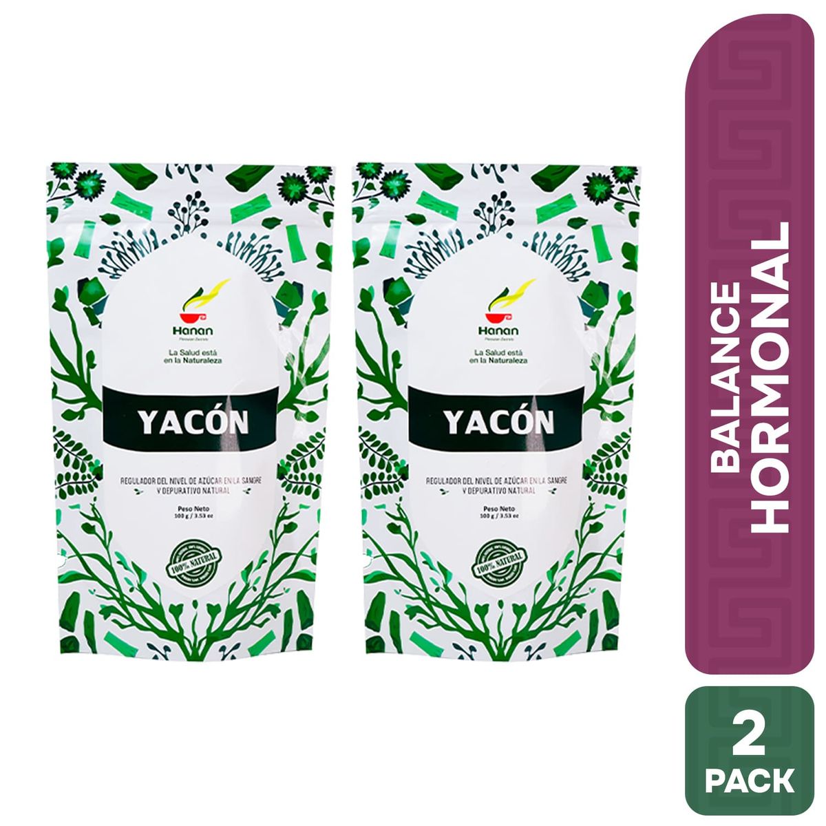 HANAN PERUVIAN SECRETS - Hojas de Yacón Infusión Hanan Duopack 100g