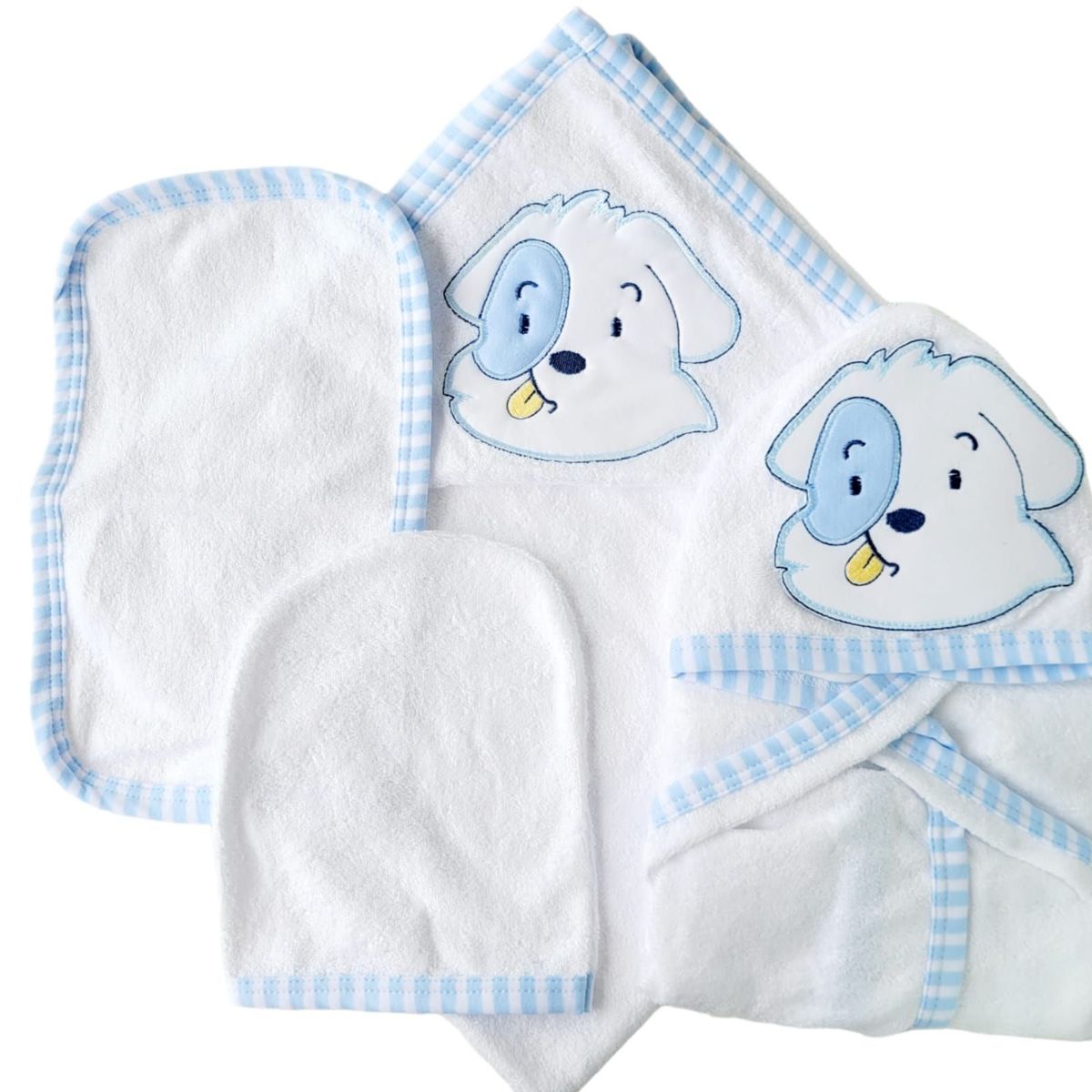 GENERICO - Toalla Bebé Set 4 pzas - Celeste