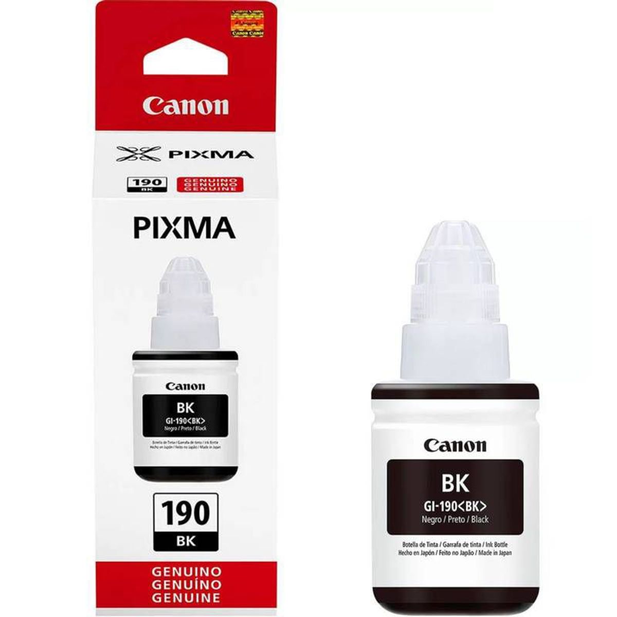 CANON - Botella de Tinta Canon GI-190 Negro