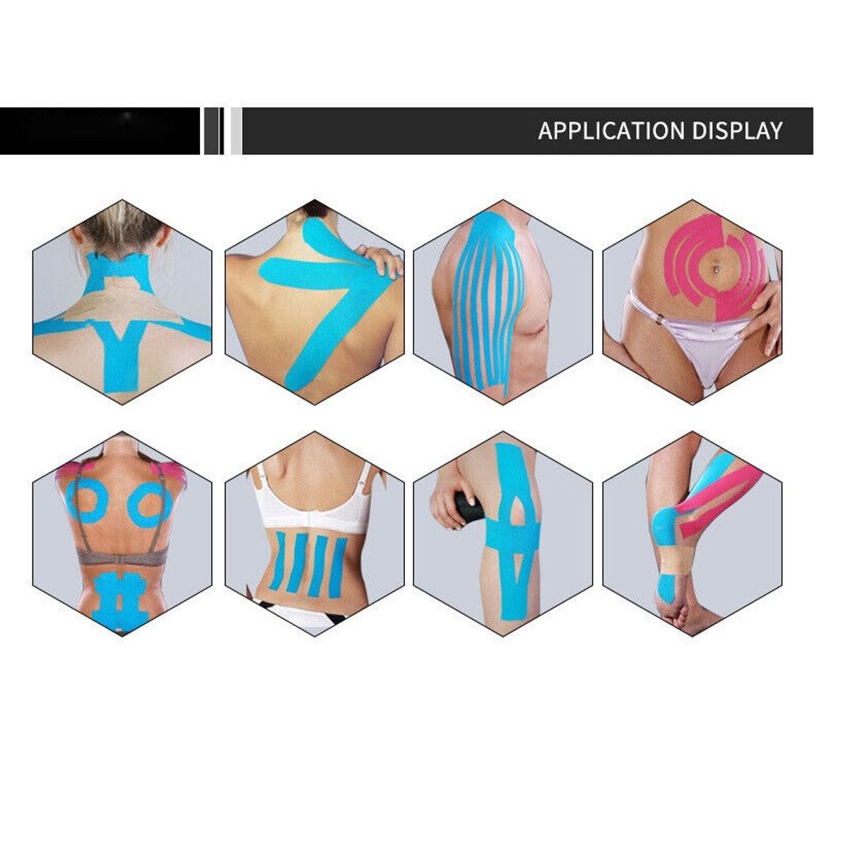 GENERICO - Cinta Kinesiologica Tape Vendaje 5mt x 5cm Beige