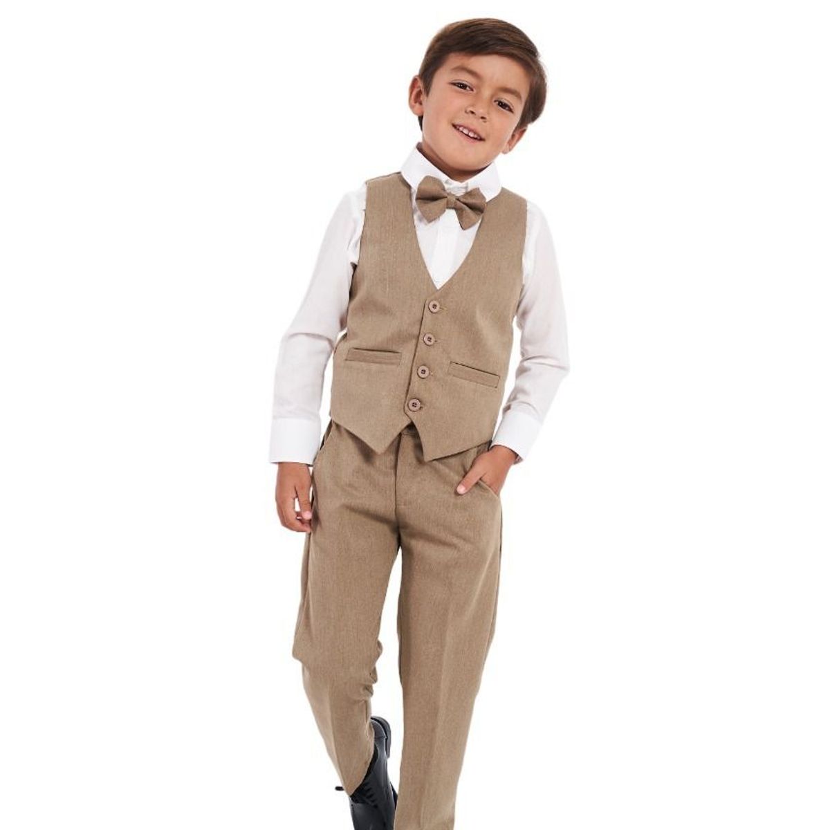 GENERICO - Conjunto traje formal marron